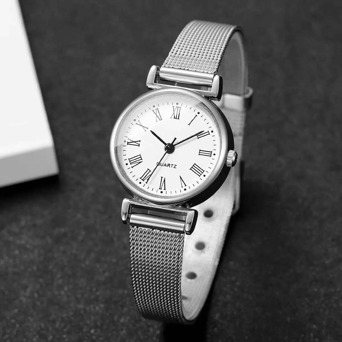 1/2PCS Fashion Women Watches C - Stainless Mesh Band review and price