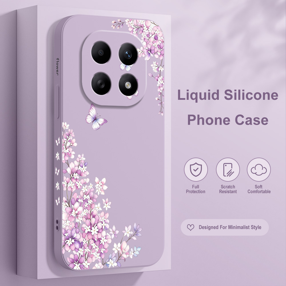 Violet Floral Phone Case For X - Xiaomi Redmi Note 14 review and price