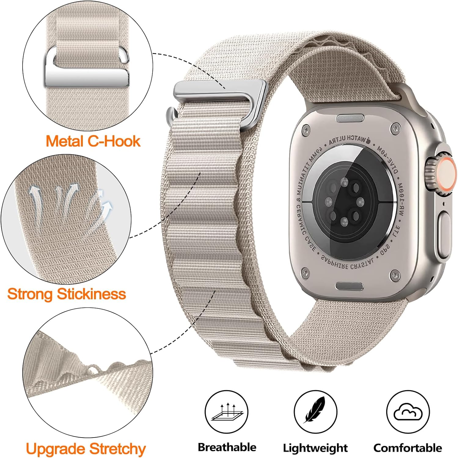 Alpine Nylon Loop Strap For Sa - Samsung Smartwatch Ultra Accessories review and price