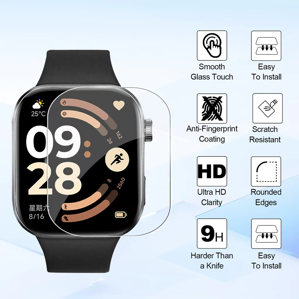 1-5Pcs Soft Film for Xiaomi Re - Smartwatch Watch Accessories review and price