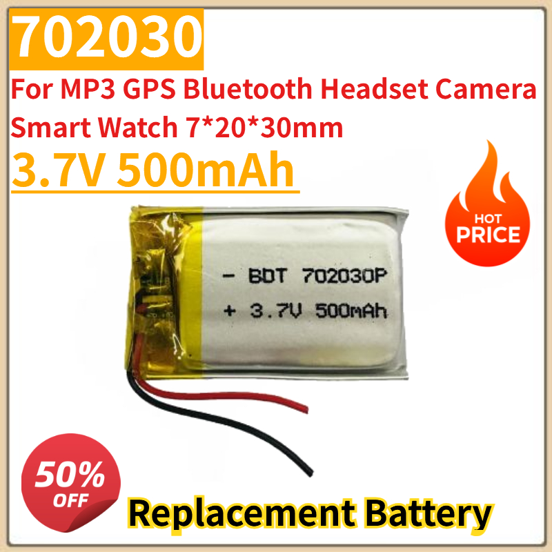 New 3.7V 500mAh 702030 Lithium - Smartwatch Headset review and price