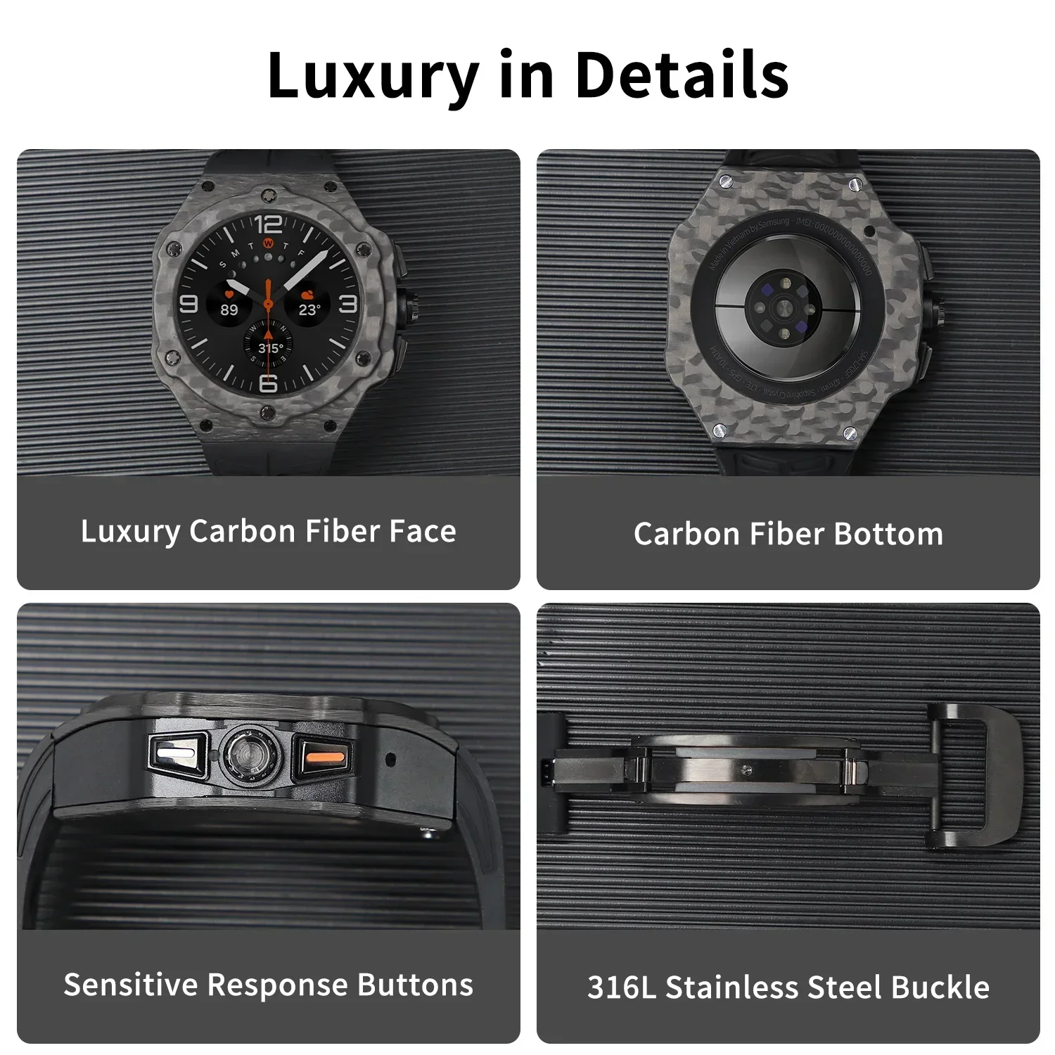 Luxury Modification Kit for Sa - Samsung Smartwatch Ultra Accessories review and price