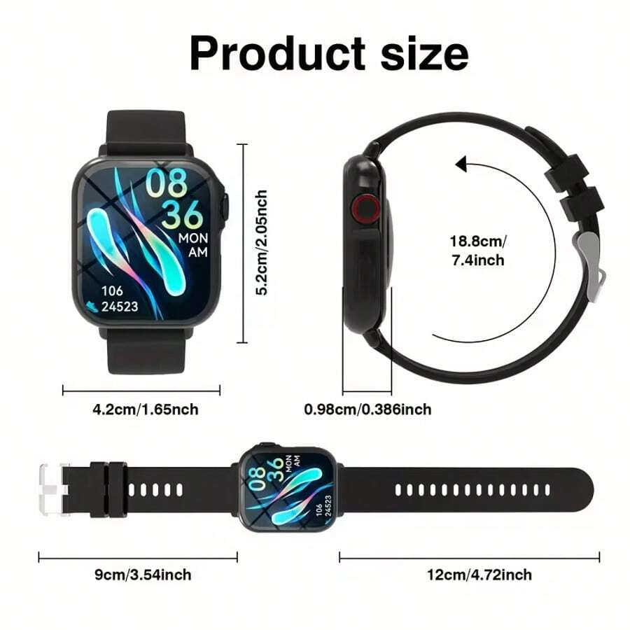 1pc 2025 Smartwatch With Full  - Smartwatch Touch review and price