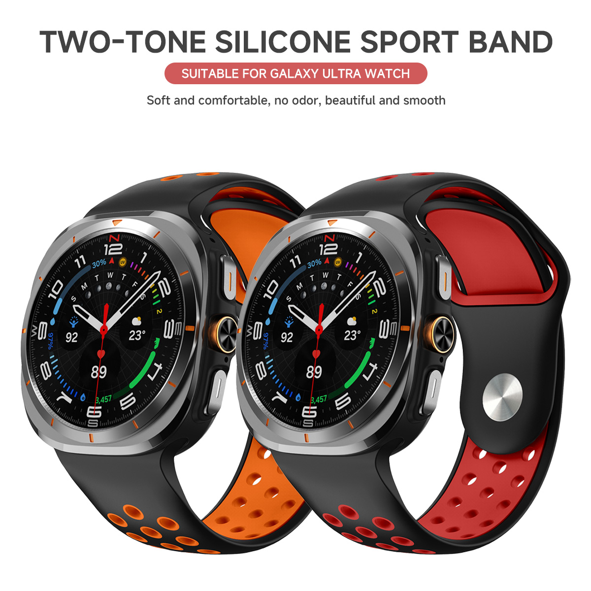 Silicone Strap For Samsung Gal - Samsung Smartwatch Ultra Accessories review and price