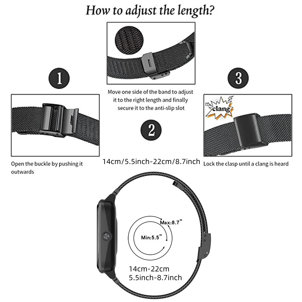 Metal Bands for Honor Watch 5  - Stainless Mesh Band review and price