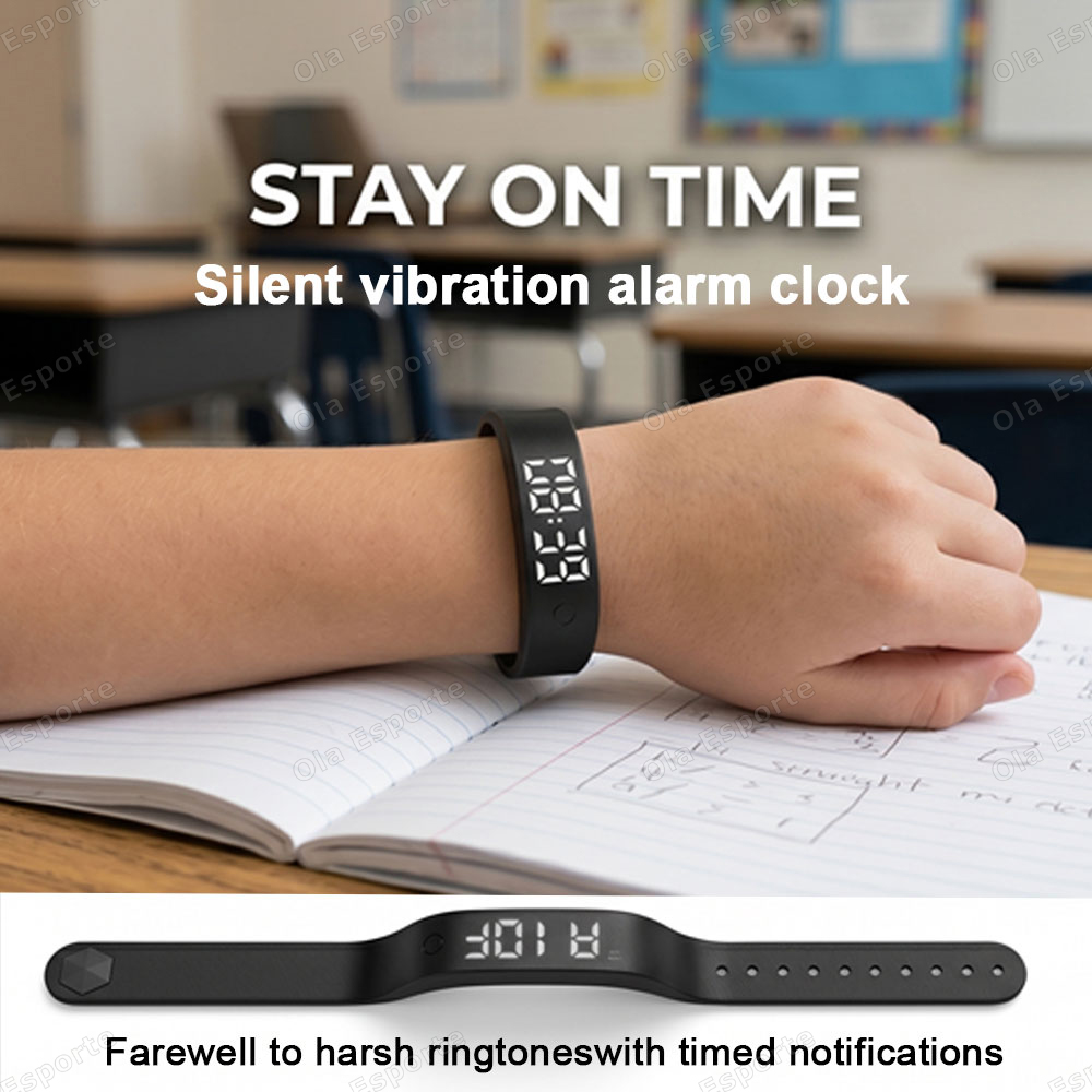 Vibrating Alarm Clock Watch He - Android Smartwatch Accessories review and price