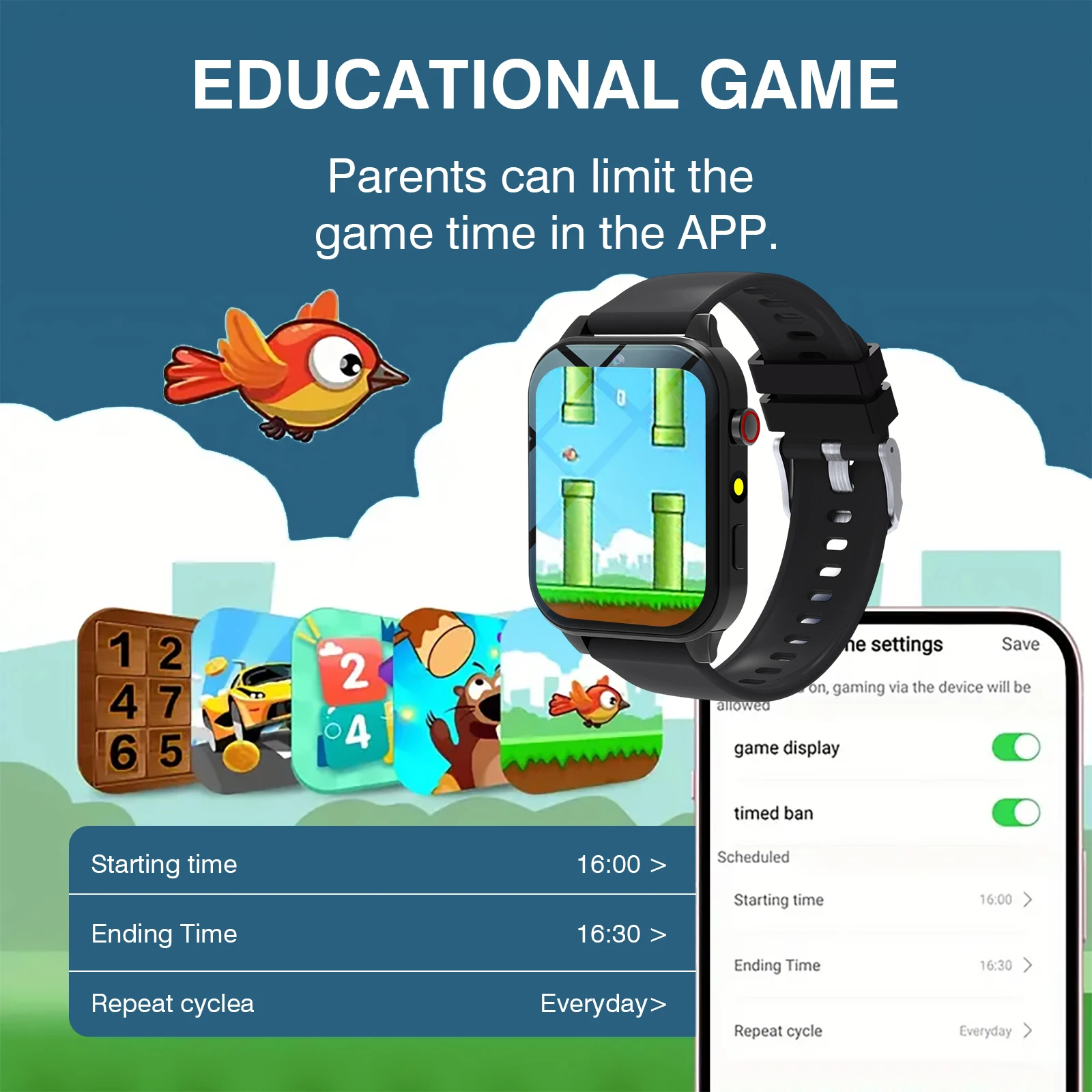 Kids′s Smart Watch 18 Games Ca - Smartwatch Touch review and price