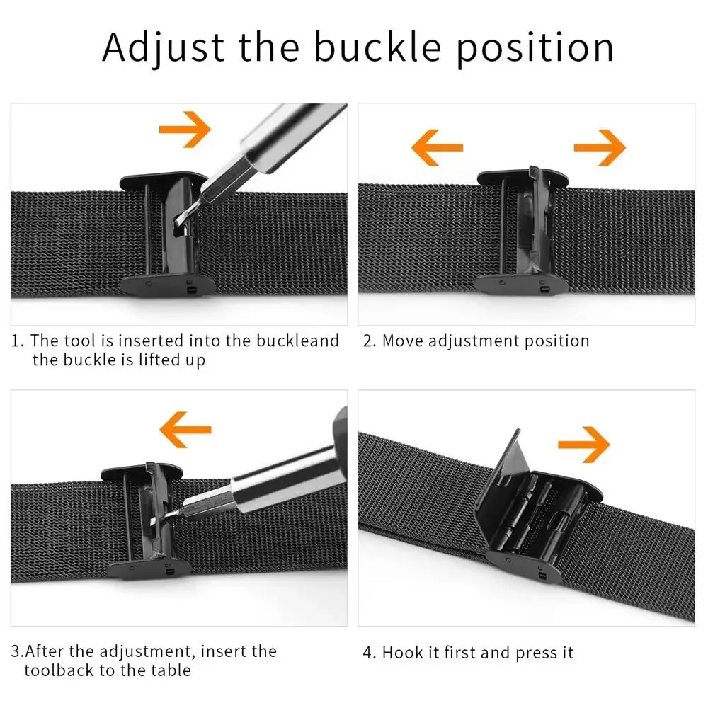 Metal Bands for Fitbit Versa 4 - Stainless Mesh Band review and price