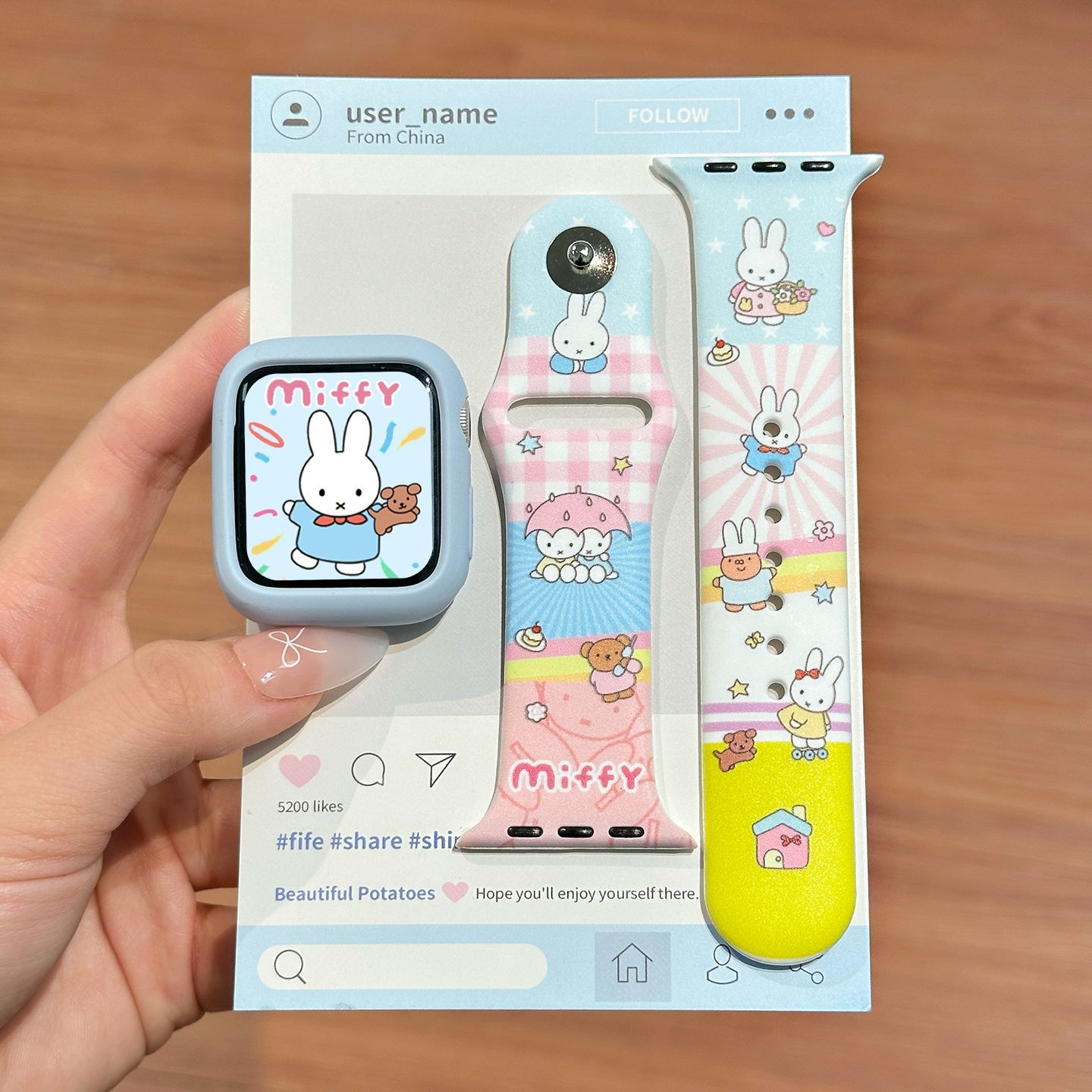 Dopamine Color Miffy Silicone  - Silicone Band Replacement review and price