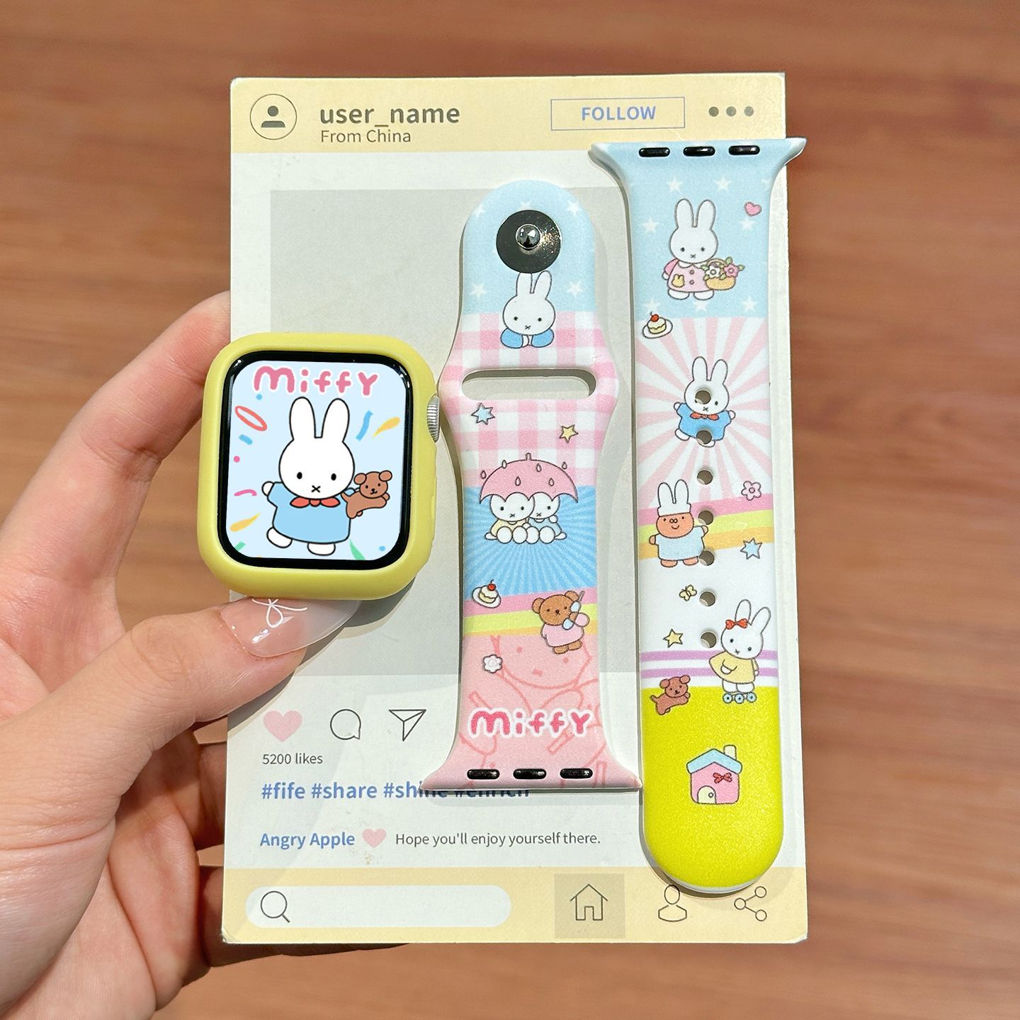 Dopamine Color Miffy Silicone  - Silicone Band Replacement review and price