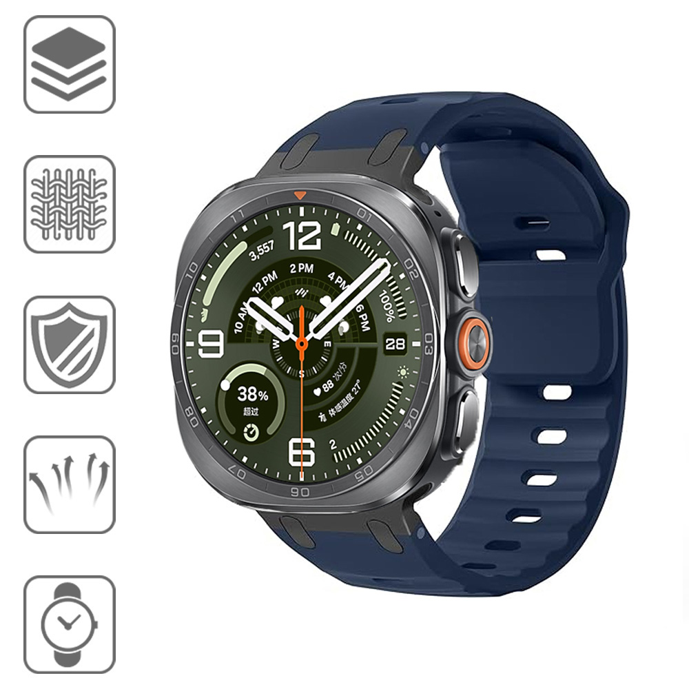 Metal+Silicone Band For Samsun - Samsung Smartwatch Ultra Accessories review and price