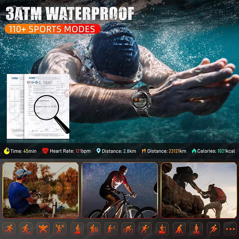 Military 540mAh GPS Smart Watc - Android Smartwatch Accessories review and price