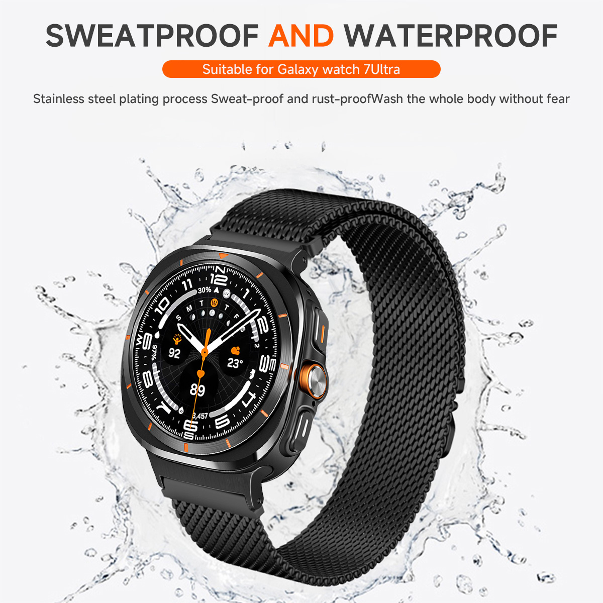 Milanese Metal Strap for Samsu - Samsung Smartwatch Ultra Accessories review and price