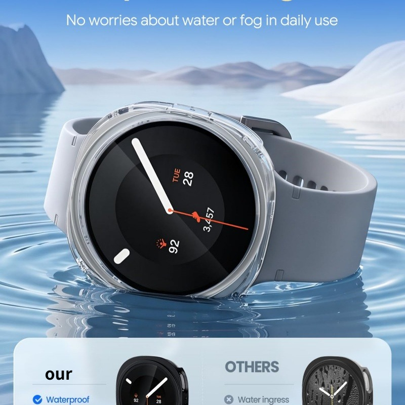 Tempered Glass+Case for Samsun - Smartwatch Band Accessories review and price