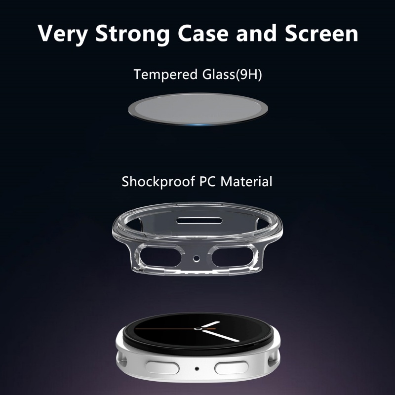 Tempered Glass+Case for Samsun - Smartwatch Band Accessories review and price