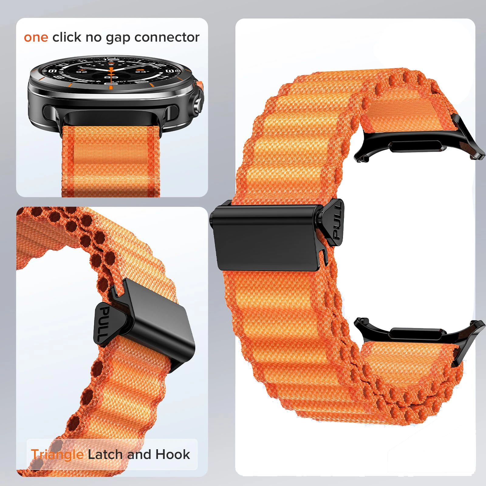 Official Trail Nylon Loop Stra - Samsung Smartwatch Ultra Accessories review and price