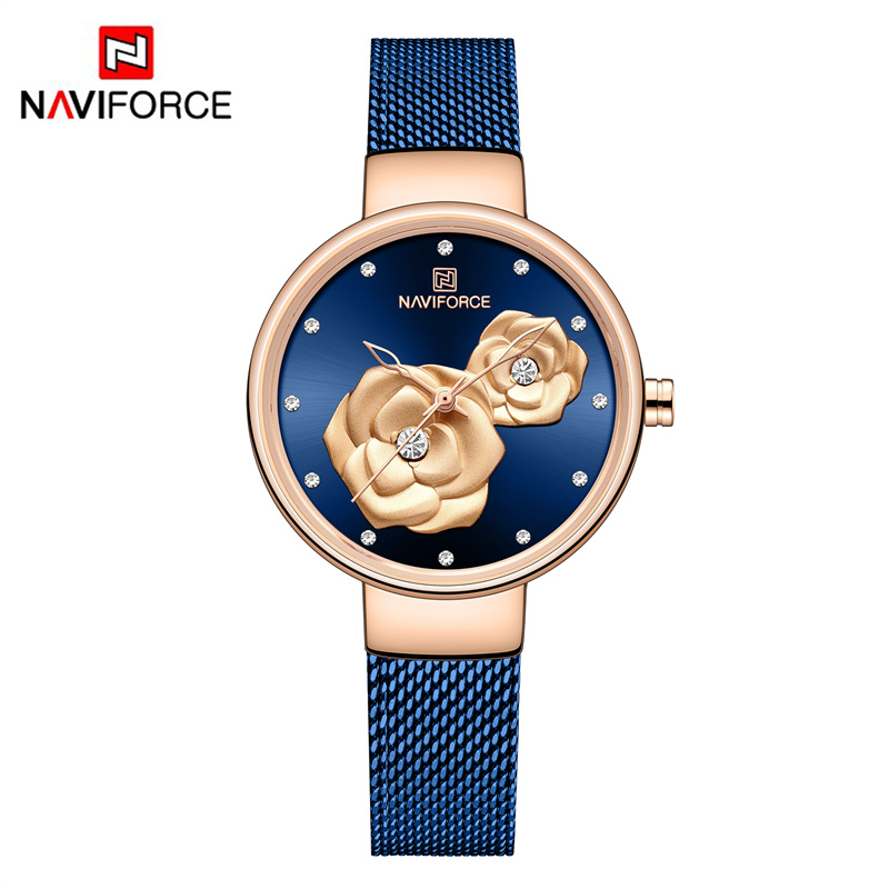 NAVIFORCE Luxury Women's Watch - Stainless Mesh Band review and price