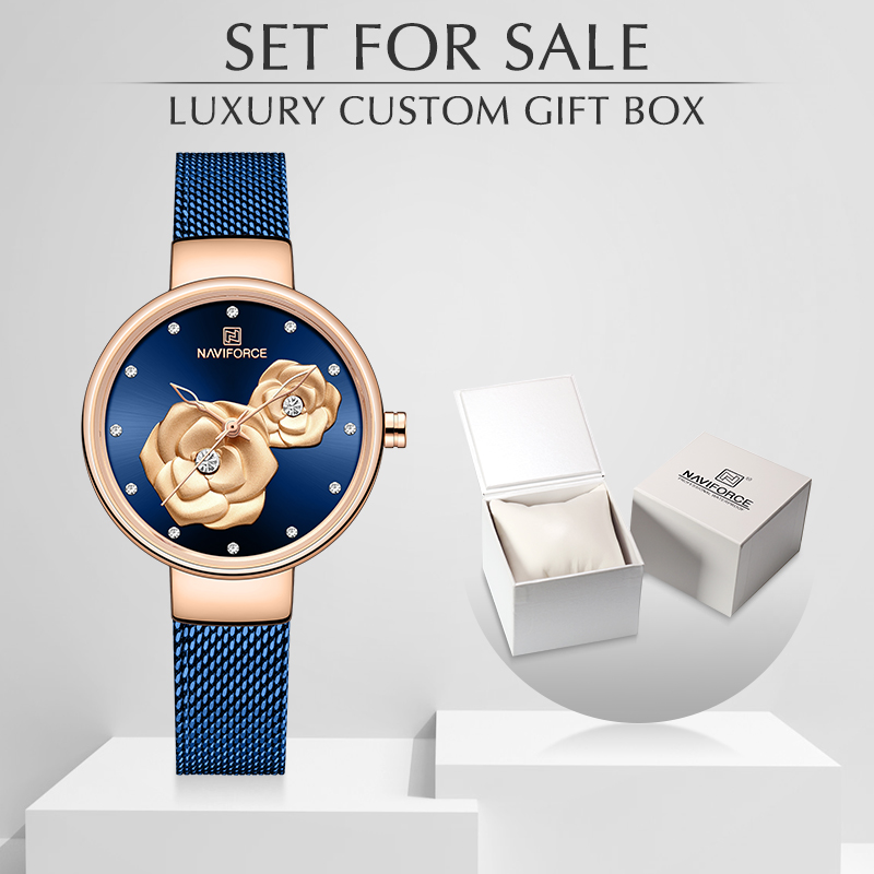 NAVIFORCE Luxury Women's Watch - Stainless Mesh Band review and price