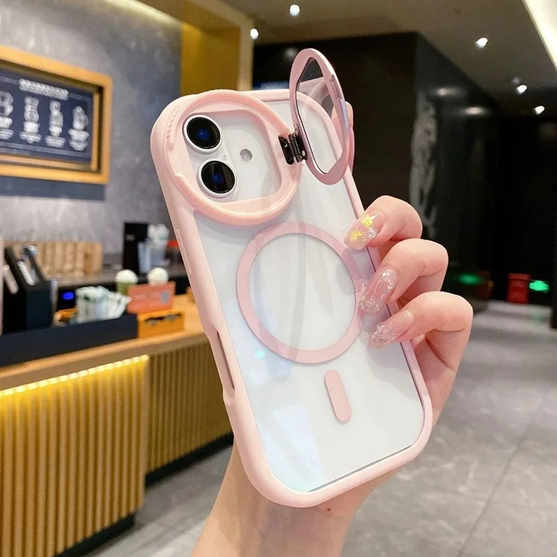 Clear Camera Stand Back Cover  - Magnetic Charging Stand review and price