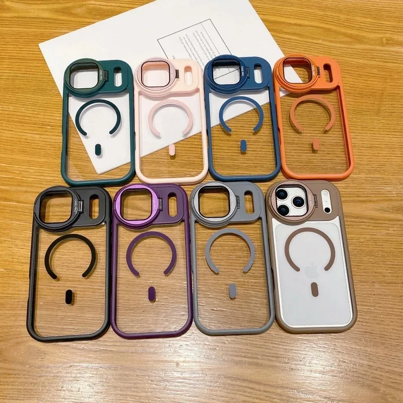 Clear Camera Stand Back Cover  - Magnetic Charging Stand review and price