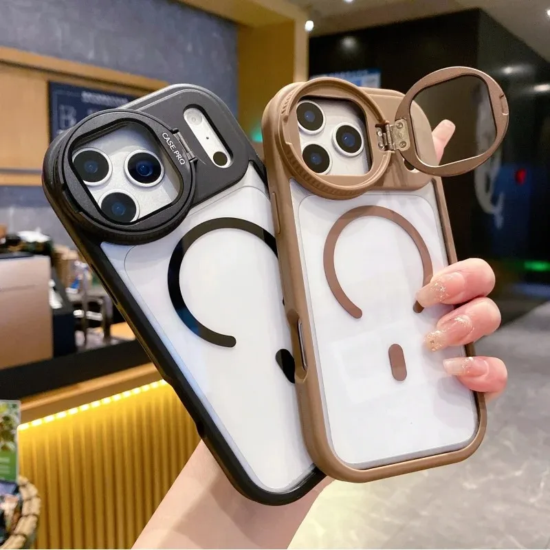 Clear Camera Stand Back Cover  - Magnetic Charging Stand review and price